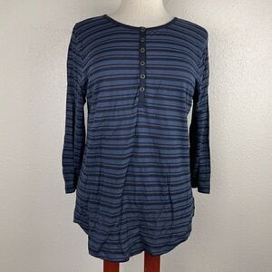 NWT Caribbean Joe Half Button Down Too Size M